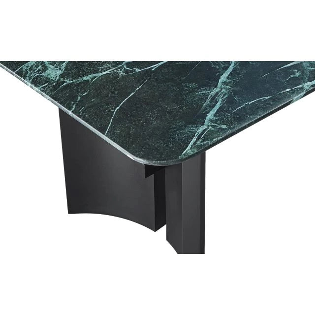 Fekete Üvegasztal – Modern Étkezőasztal, 200x100x76 cm, Fém Lábbal