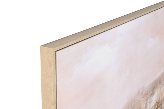 Nagyméretű absztrakt vászonkép – Arany keret (2db)