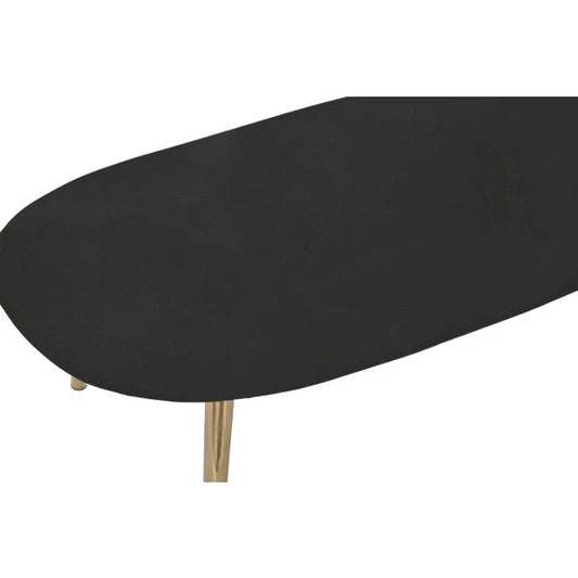 Modern dohányzóasztal – Fekete-arany