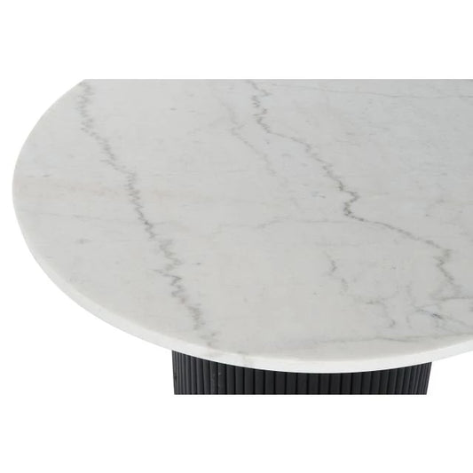 Fehér Márványhatású Dohányzóasztal "80x80x42 cm