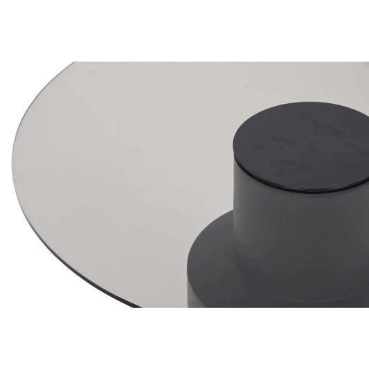 Mangófa és üveg dohányzóasztal