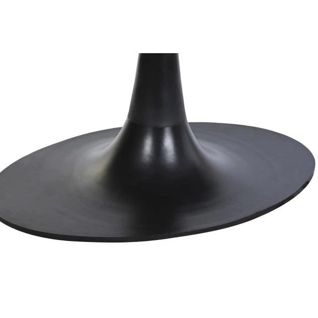 Luxus Fém-Márvány Asztal – 180x100x76 cm, Fekete