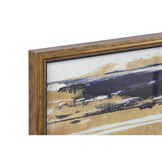 Absztrakt falikép – Kék-arany (2db)