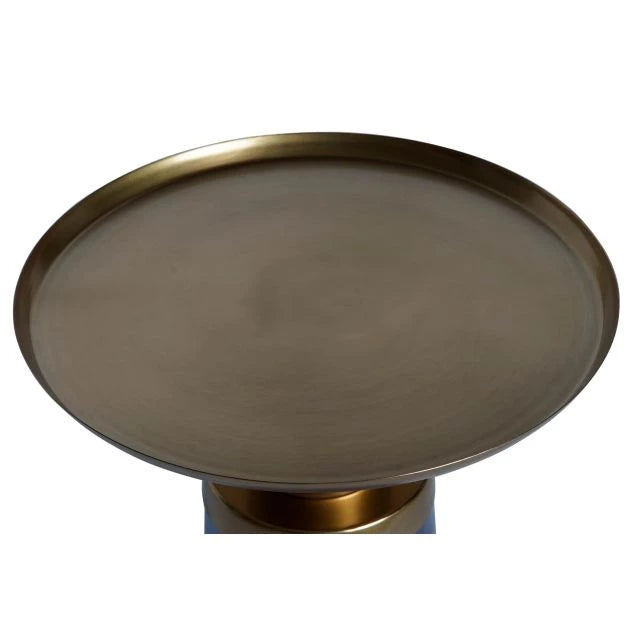 Kék-arany kisasztal