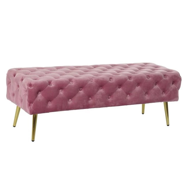 Pink Bársony Kispad Arany Lábakkal