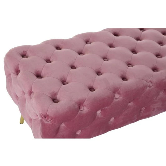 Pink Bársony Kispad Arany Lábakkal