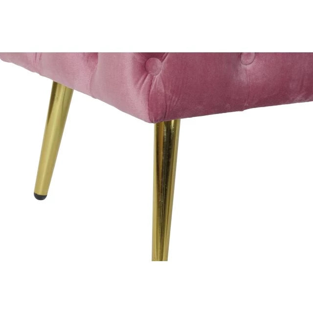 Pink Bársony Kispad Arany Lábakkal