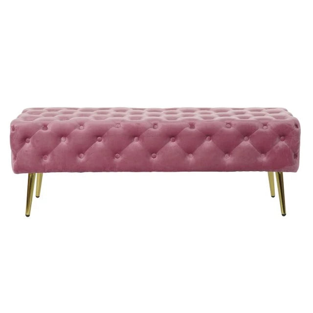 Pink Bársony Kispad Arany Lábakkal