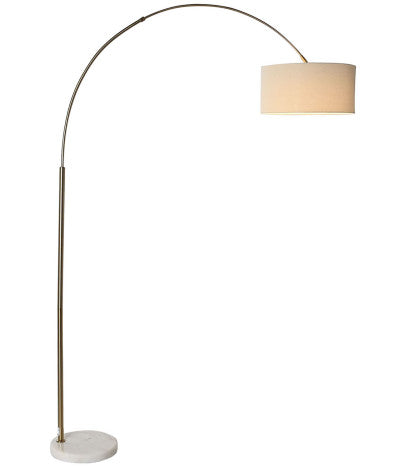 Állólámpa vászon és márvány kombinációval