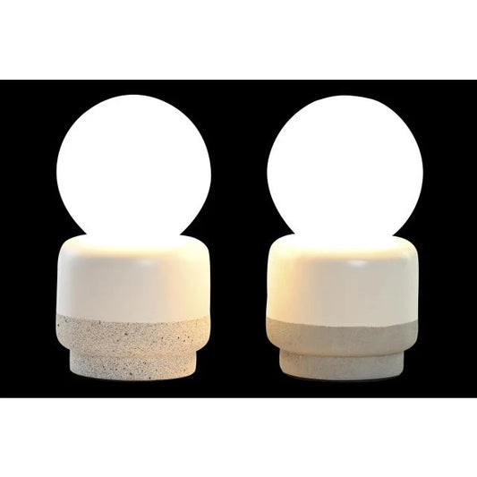 Kerámia & üveg asztali lámpa – 2 féle változat