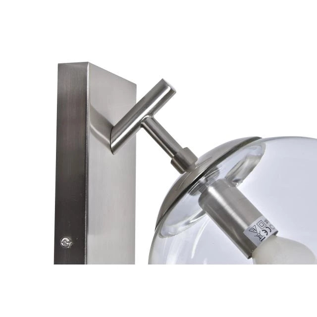 Ezüst fali lámpa gömb design