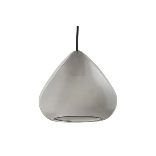 Mennyezeti Lámpa - Üveg, 20x20x20 cm, Szürke-Átlátszó