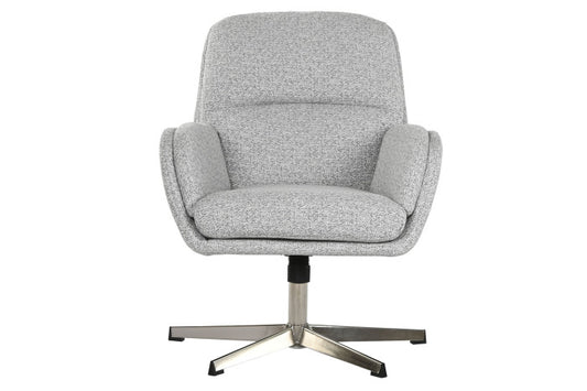 Forgószék szett lábtartóval – világosszürke