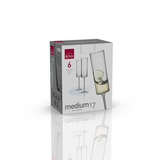 Pezsgős pohár medium – 6 darabos szett