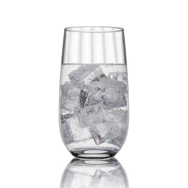 Mintás long drink pohár – 6 db üveg szett