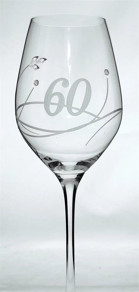 Celebration borospohár swarovski kristállyal