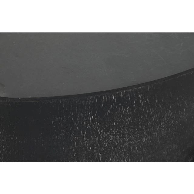 Fekete és Bronz Dohányzóasztal "90x90x45 cm