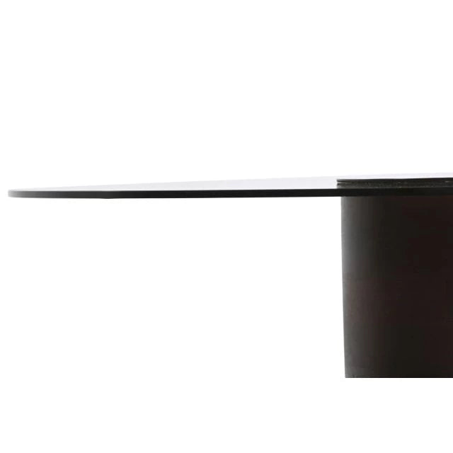 Színes Mangófa és Üveg Dohányzóasztal "80x80x40 cm