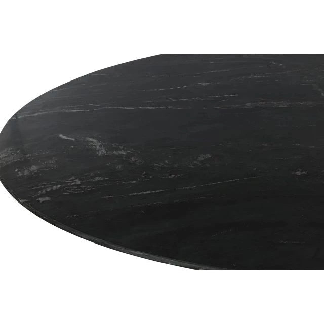 Exkluzív Ovális Réz-Márvány Asztal – 200x110x76 cm
